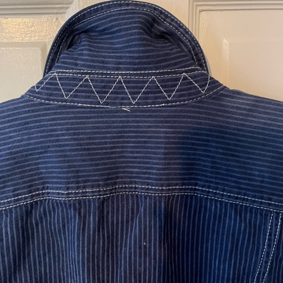 RL Lauren Jeans Co. Overdyed and Upcycled Denim Jacket, size XL - Picture 4 of 11